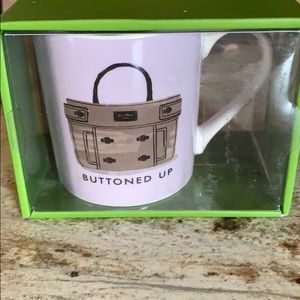 🍓Kate Spade Buttoned Up Coffee Mug